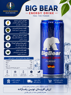 نوشیدنی انرژیزا بیگ بیر (Big Bear Energy Drink)